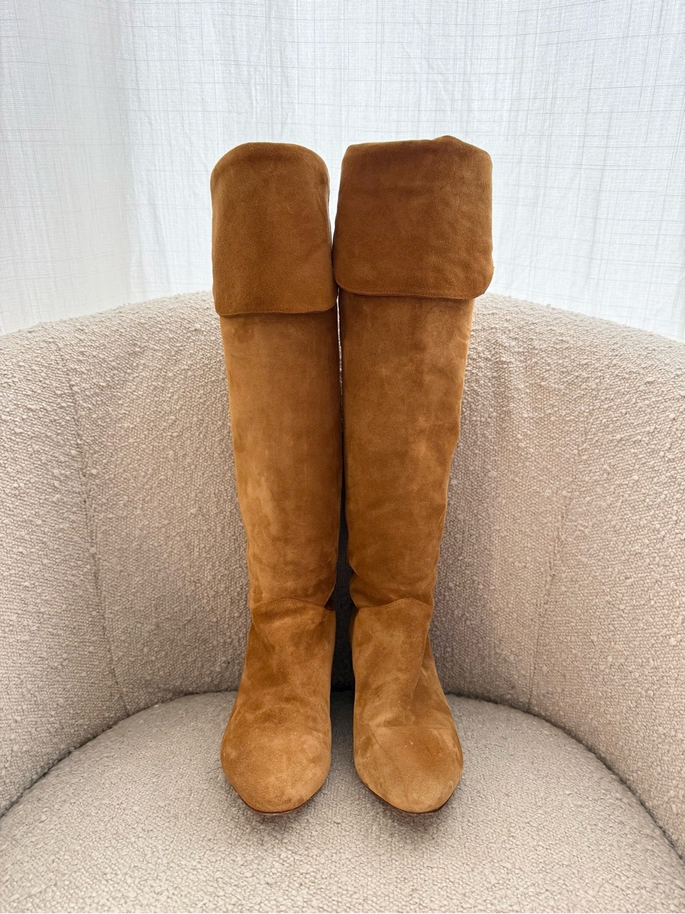 ba&sh Two-Tone Camel Cerra Knee-High / Over-the-Knee Slouchy Boots - US 7 (37) - Picture 5 of 8
